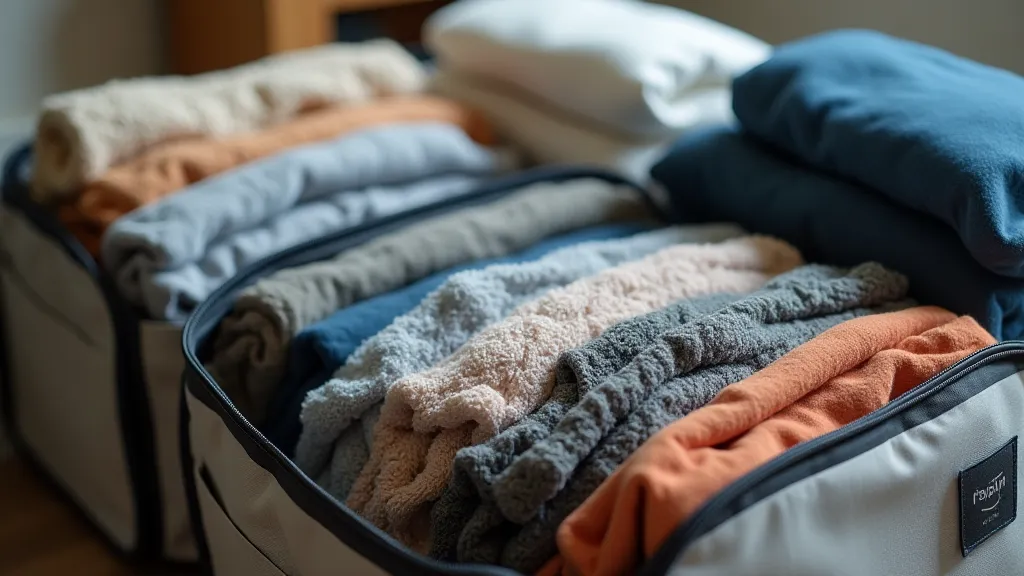 Traveler packing sustainable travel gear