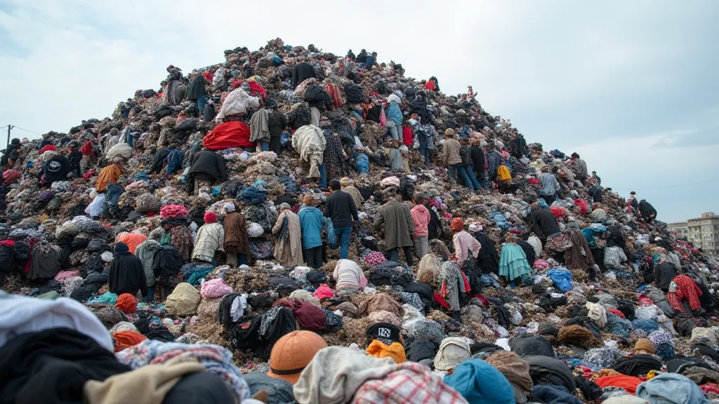 Pile of discarded clothing