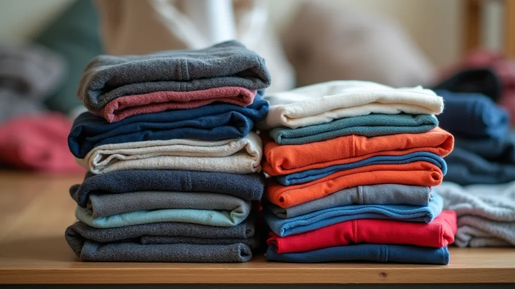 Clothing donation pile