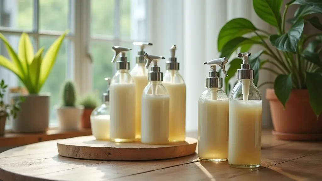 Selection of eco-friendly cleaning products