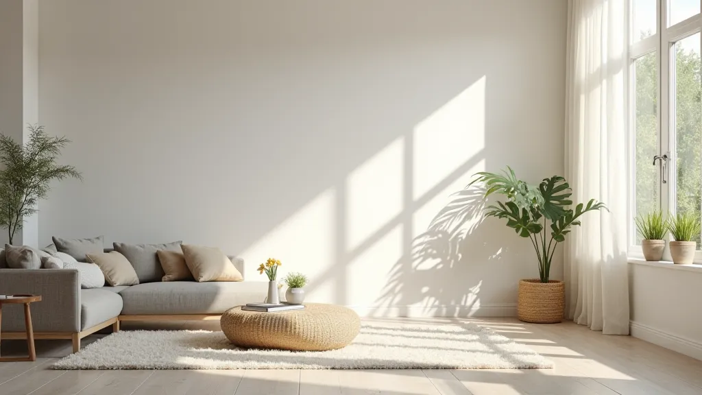 A calm and uncluttered living room