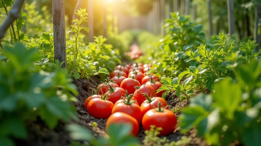Abundant vegetable garden